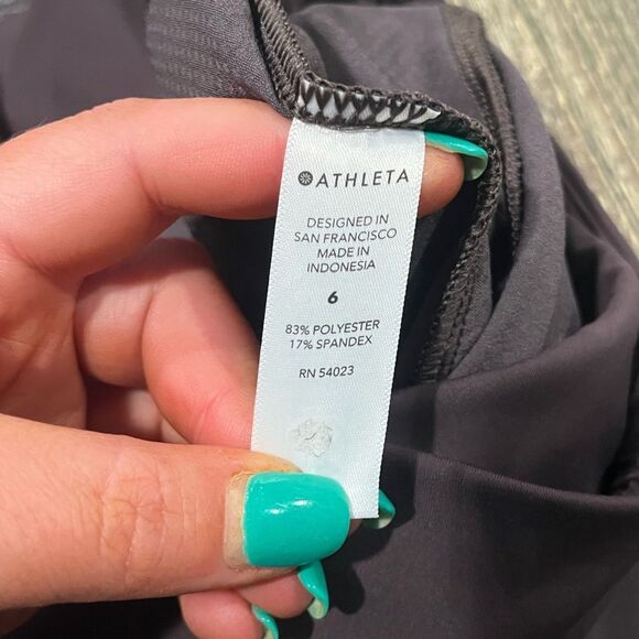 Athleta Womens Quest Hybrid Hiking Tight Leggings Stretch Pull-On Grey Size 6 - Picture 5 of 10